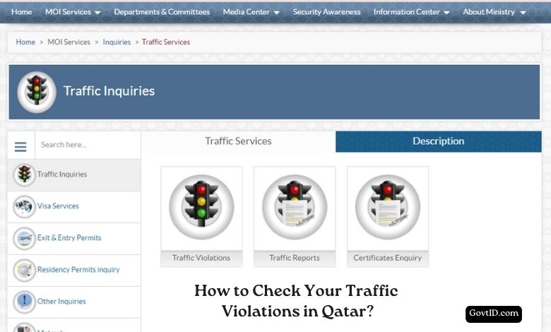 Qatar Traffic Violations Check